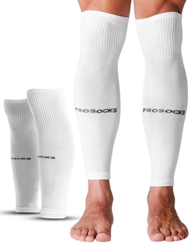 Prosocks Armor Meião Cortado Futebol Profissional com Compressão Sem Pé Tamanho Único 38-45