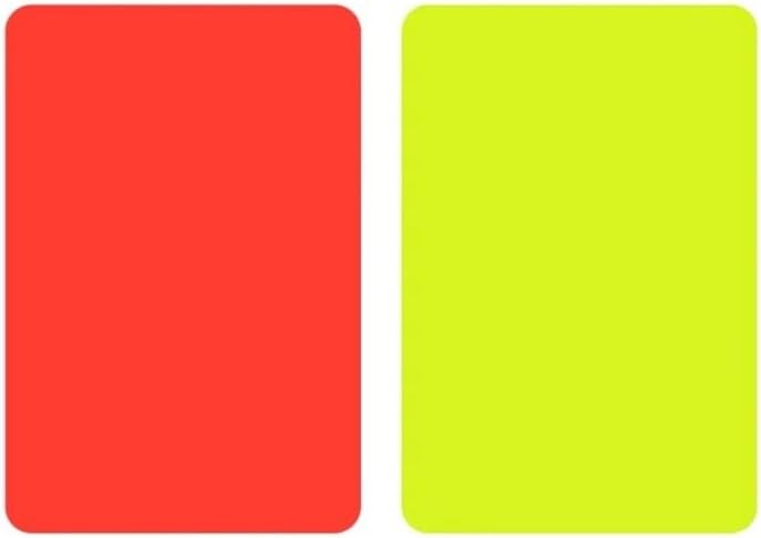 Tarjetas De Árbitro De Fútbol Amarilla Y Roja