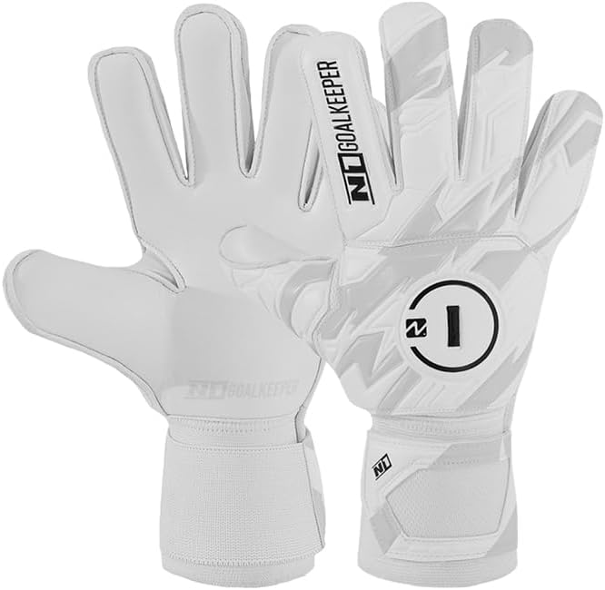 Luva de Goleiro Campo e Society Semi Profissional N1 Starter Cor:White, Tamanho:7|B0FG9VH8TT