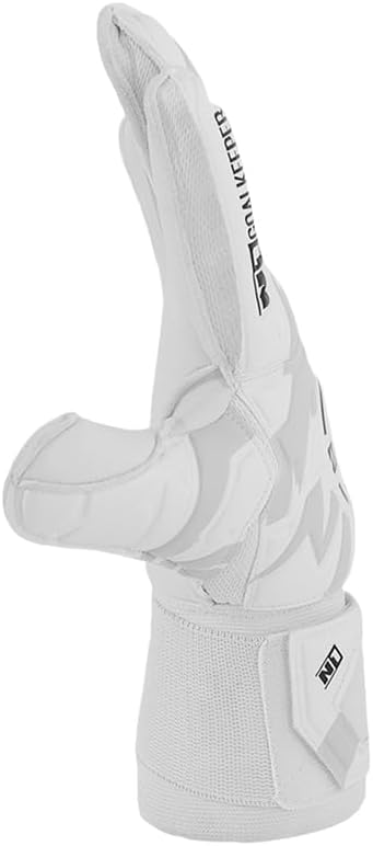 Luva de Goleiro Campo e Society Semi Profissional N1 Starter Cor:White, Tamanho:7|B0FG9VH8TT