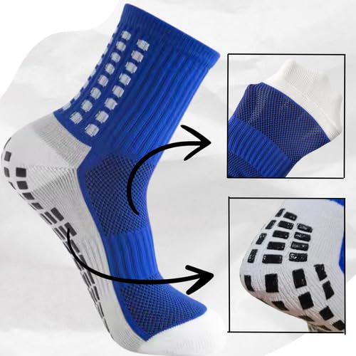 Kit 3 Pares Meia Antiderrapante Futebol Treino Esportiva