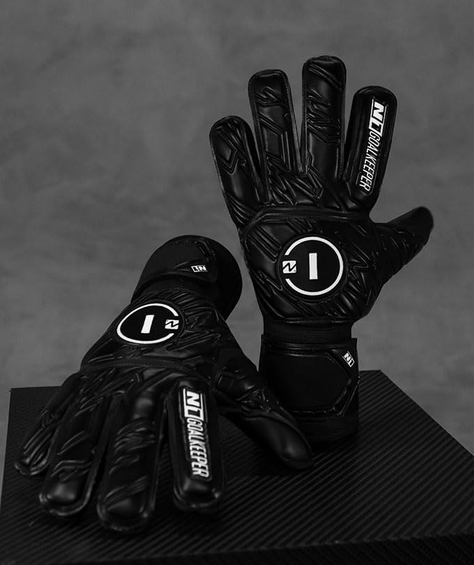 Luva de Goleiro Campo e Society Semi Profissional N1 Starter Cor:Black, Tamanho:10|B0FGB3NQ86